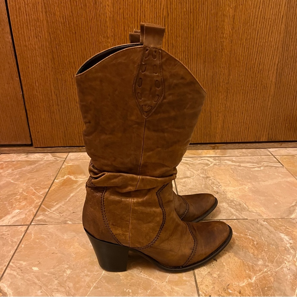 ALDO Leather Western Boots